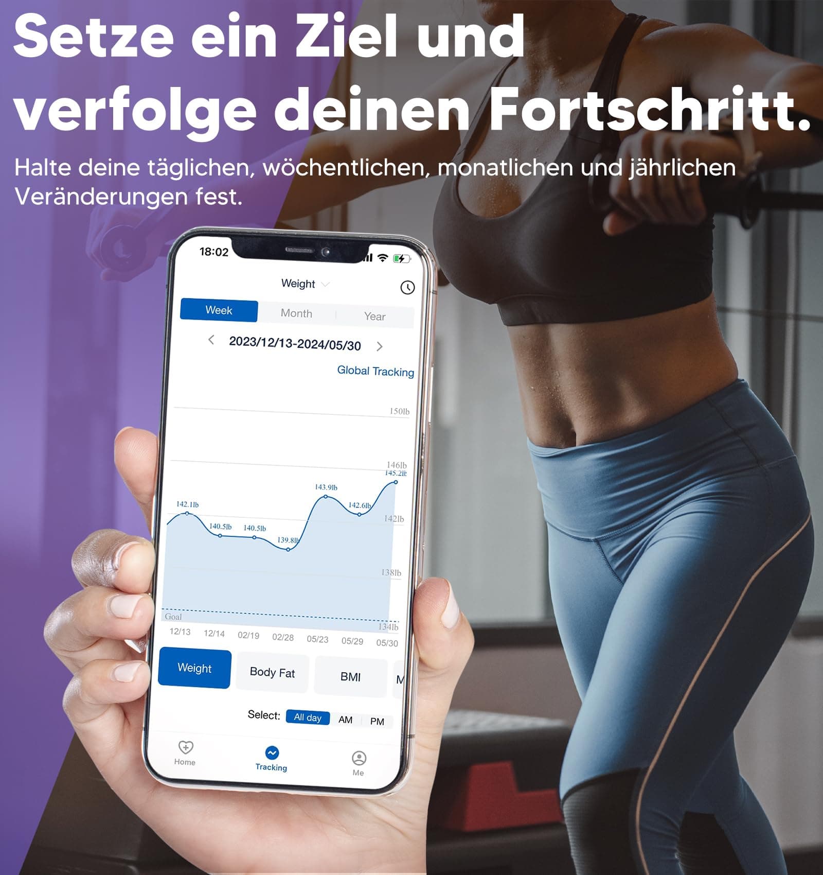 Global eFit GE Körperfettwaage Smart Waage Personen: Digitale Waage mit – Bild 7