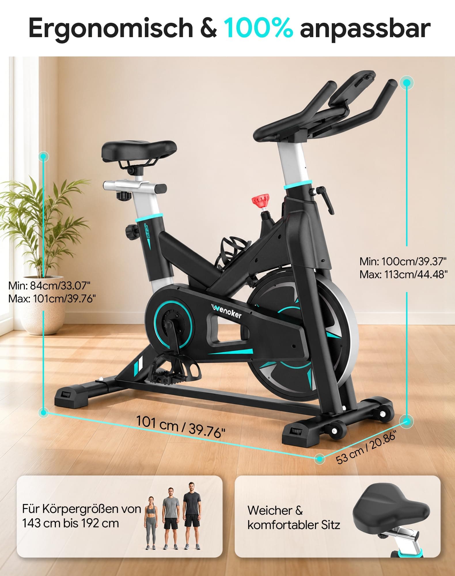 Wenoker [2026 Update] WENOKER Heimtrainer – Bild 2
