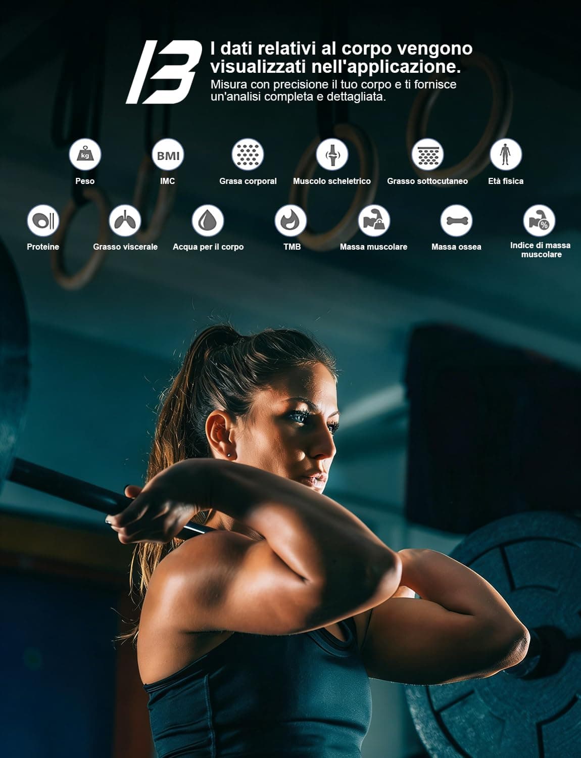 Healthkeep Bilancia Intelligente Impedenziometrica Bluetooth con App – Bild 3