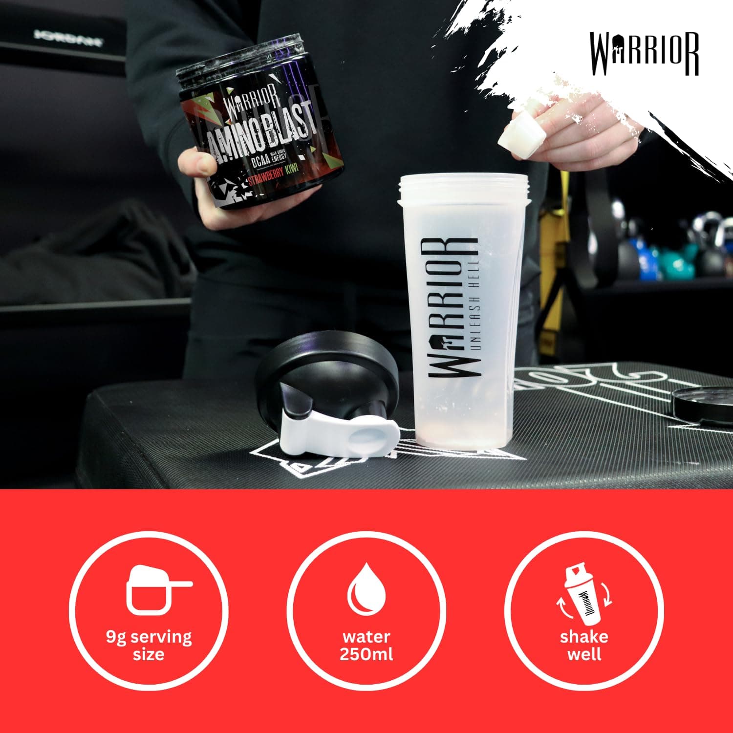 Warrior Amino Blast BCAA Powder 270g – Bild 3