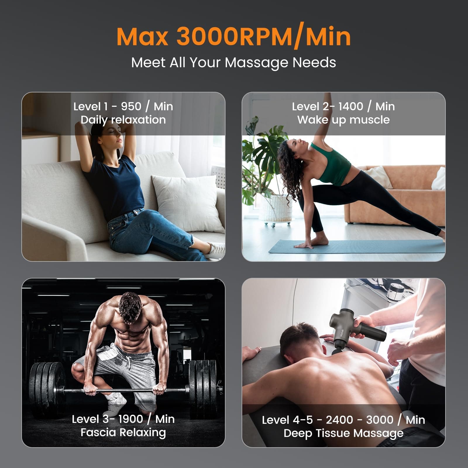 Mebak 3 Massage Gun – Bild 3