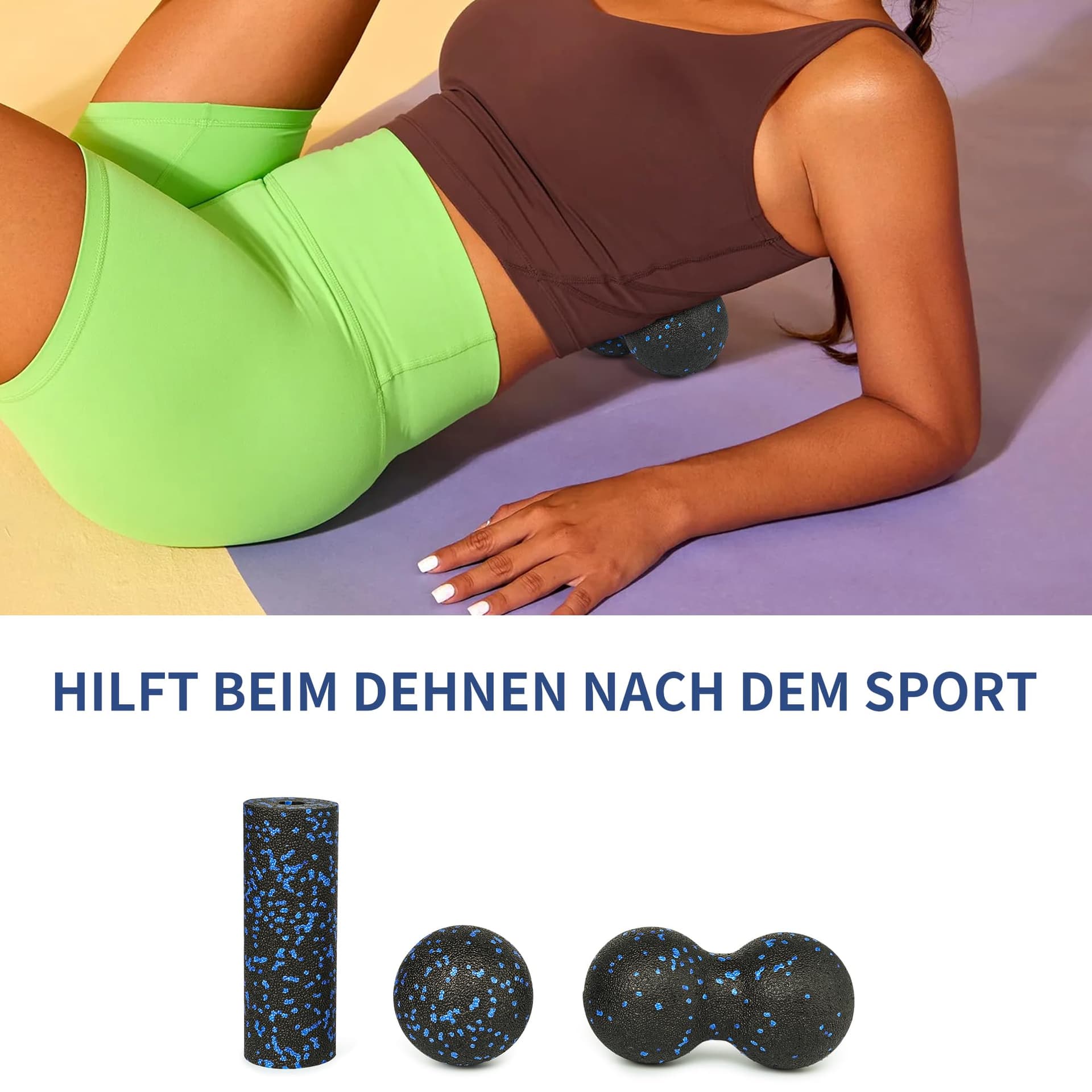 YC Kitchen Faszienrolle 4er-Set mit großer und kleiner Rolle – Bild 6