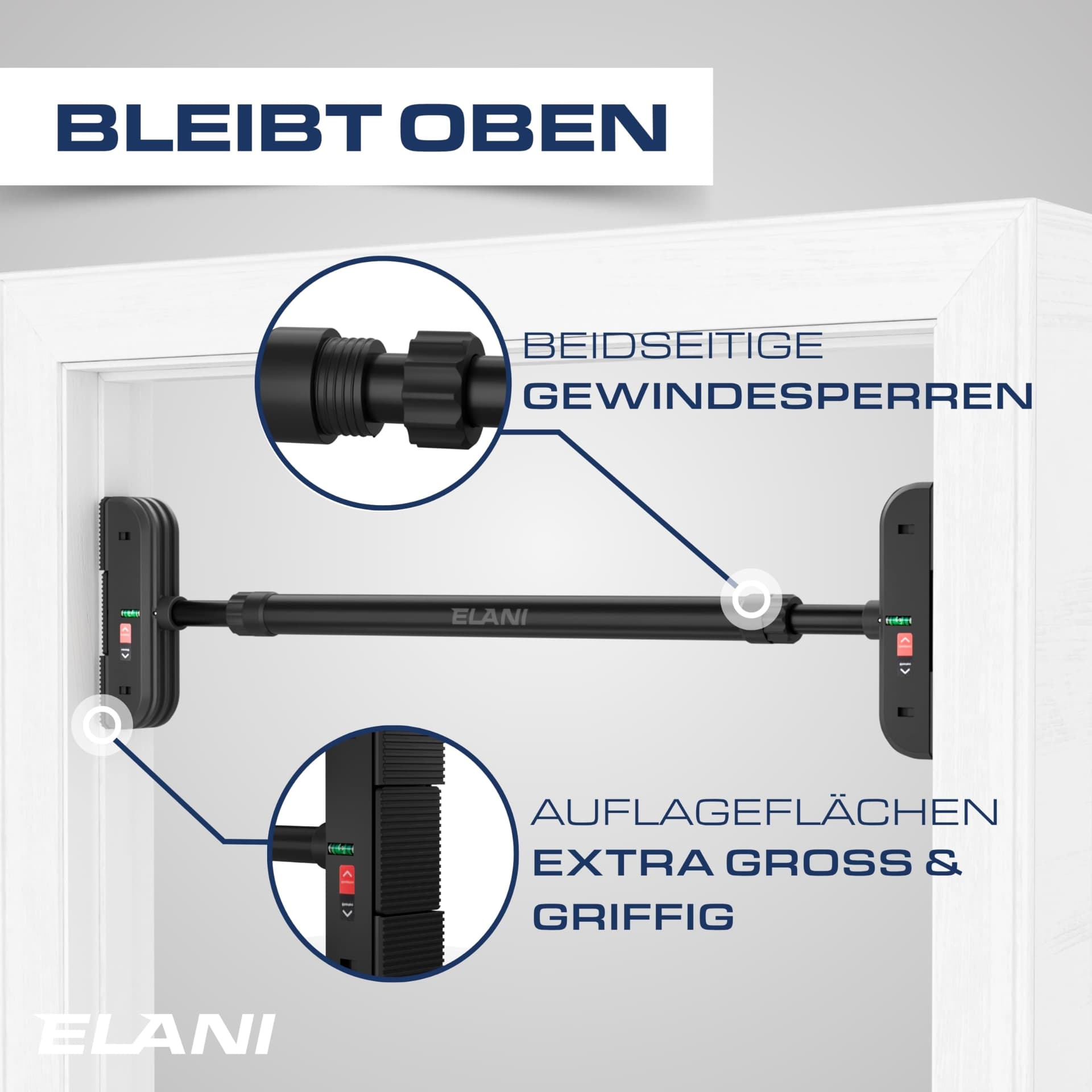 ELANI sichere Klimmzugstange 72-92 cm bis 200 kg – Bild 5