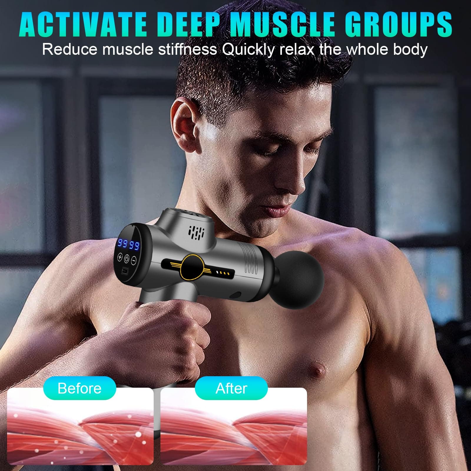NXPZ Pistola Massaggio Muscolare – Bild 7