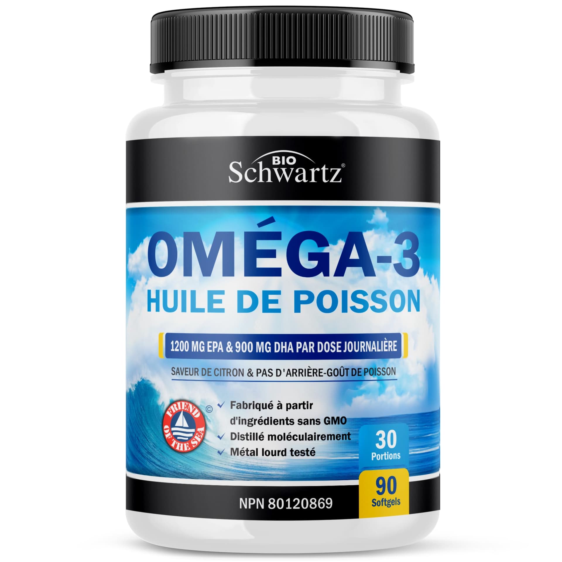 BioSchwartz Fish Oil Omega 3 EPA & DHA 2250 mg – Bild 8
