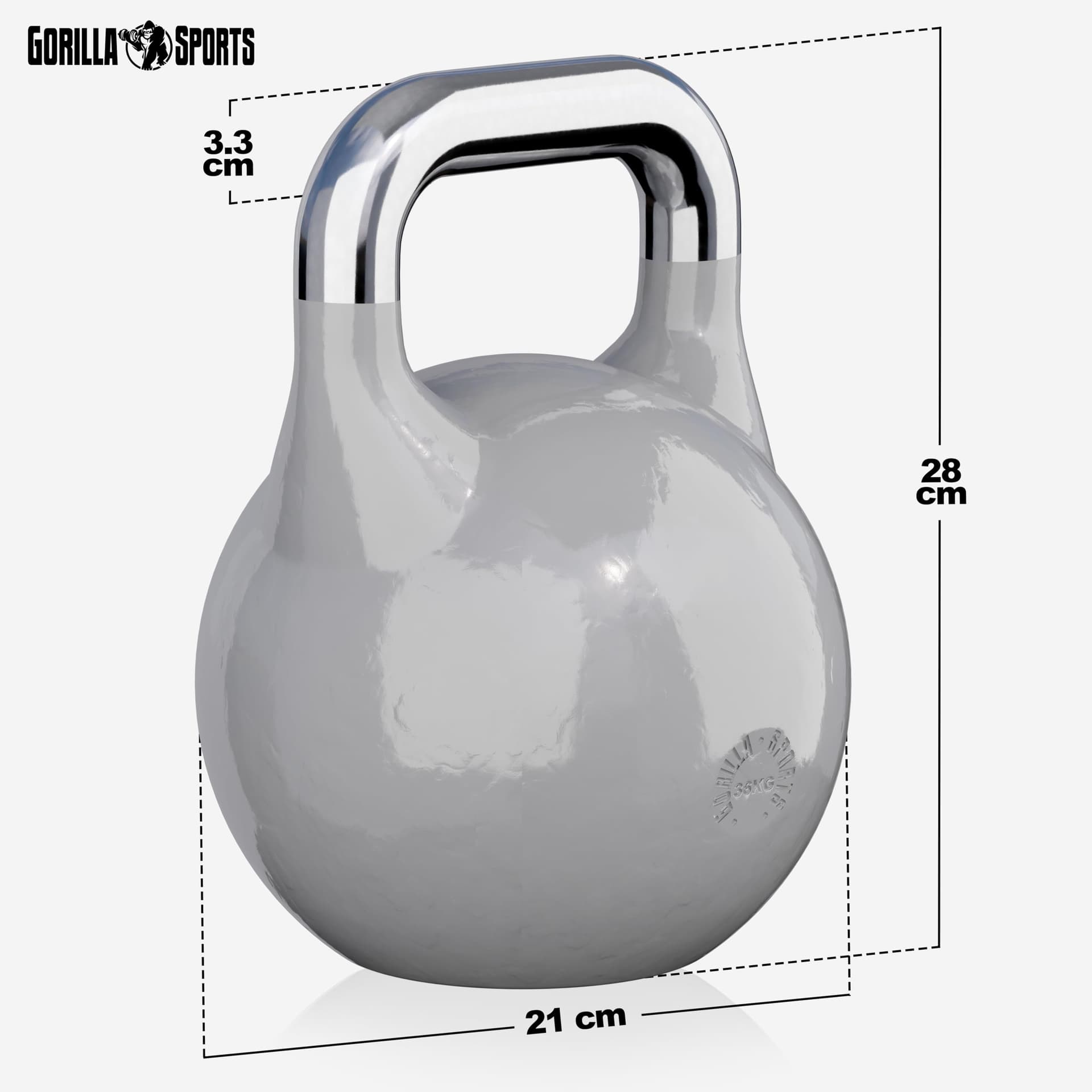 Gorilla Sports ® Kettlebell de Competition - Poids de 8 à 40 kg – Bild 4