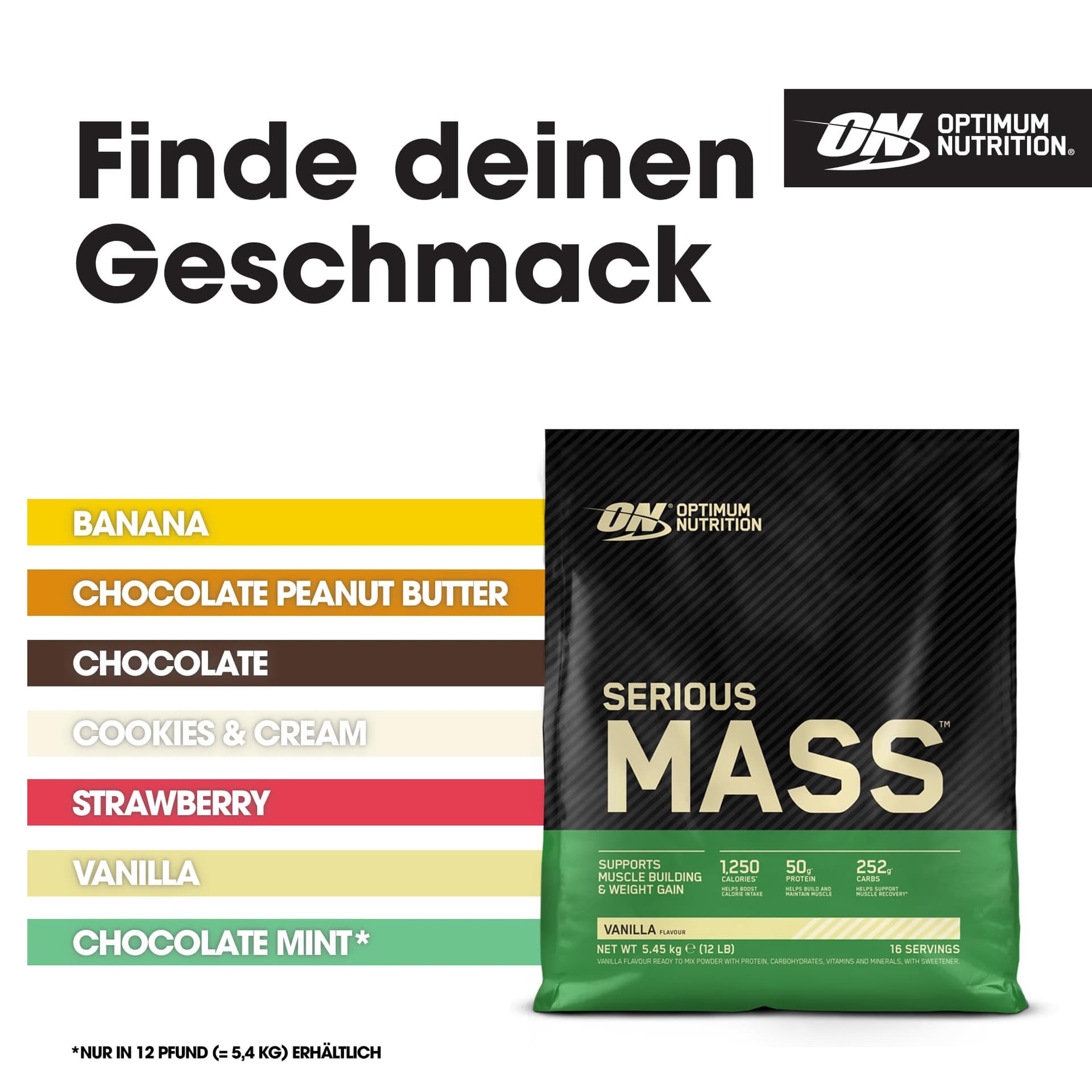 Optimum Nutrition Serious Mass hochkalorisches – Bild 5