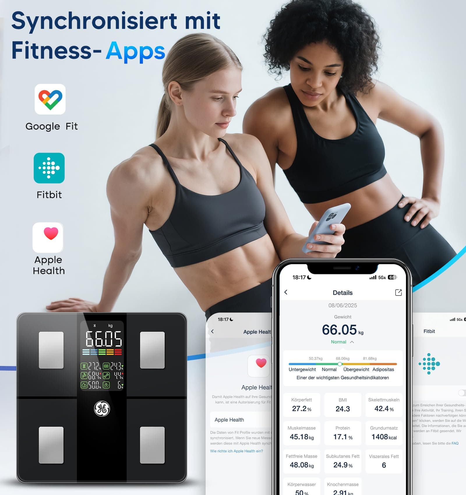 Global eFit GE Körperfettwaage Digital mit Großem Display – Bild 6