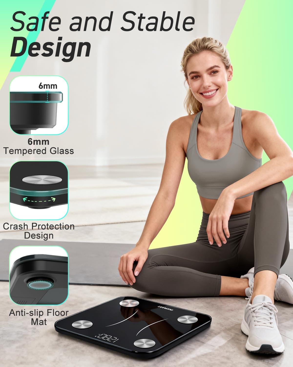 INSMART Bluetooth Body Fat Scales – Bild 6