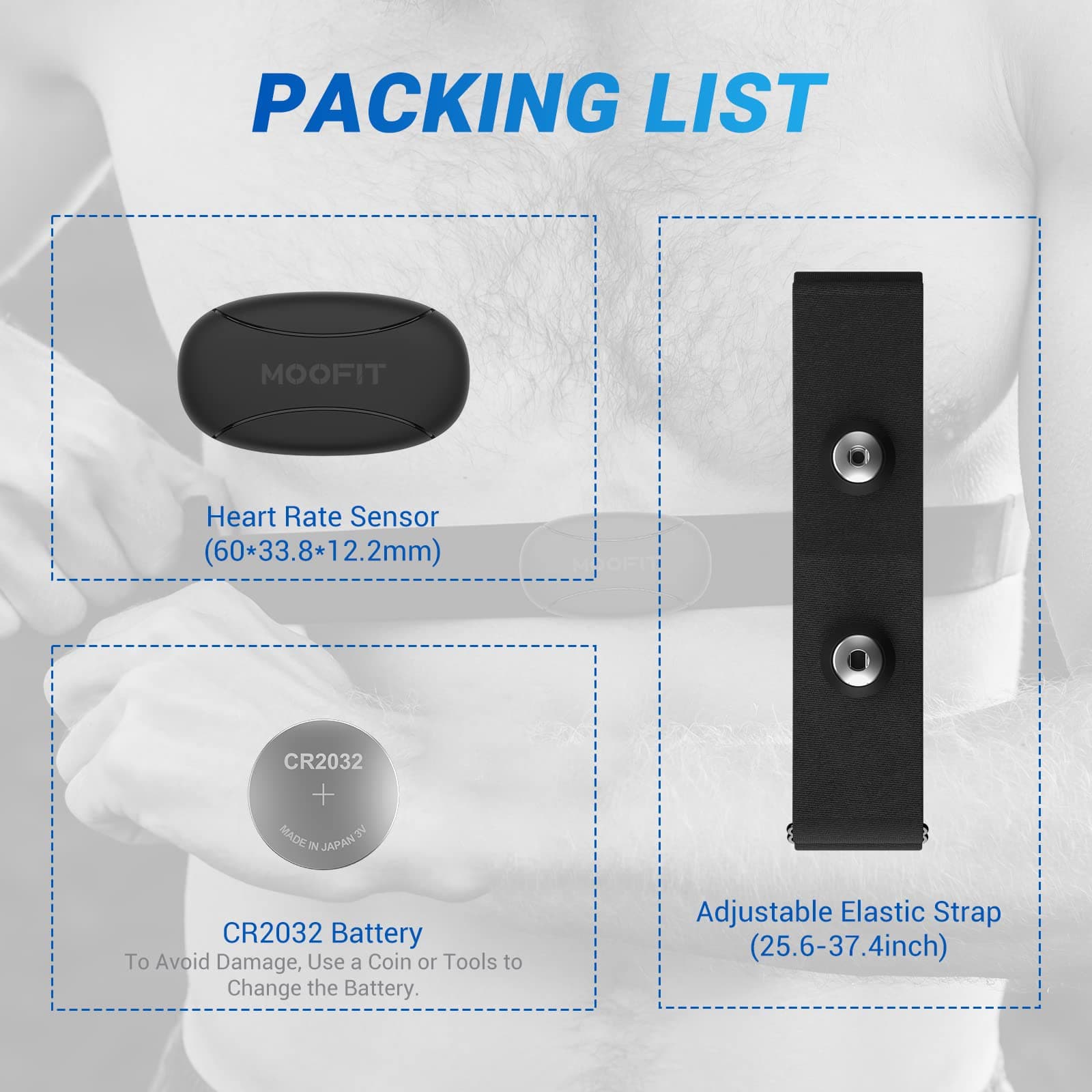 moofit HR8 Pulsmesser Brustgurt – Bild 7