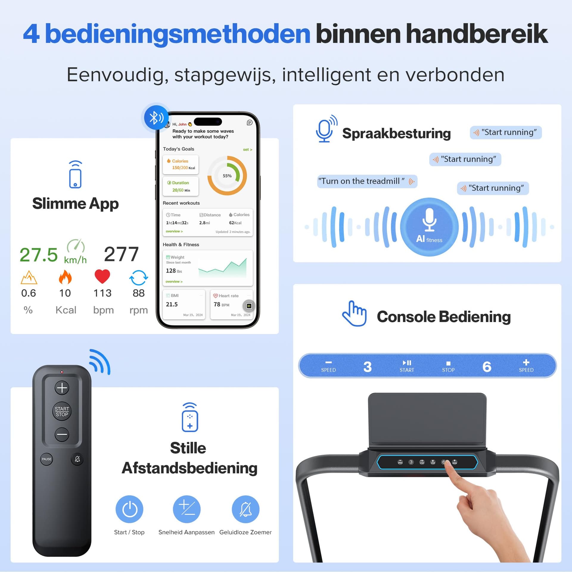 Cardirun Walking Pad with Incline – Bild 8