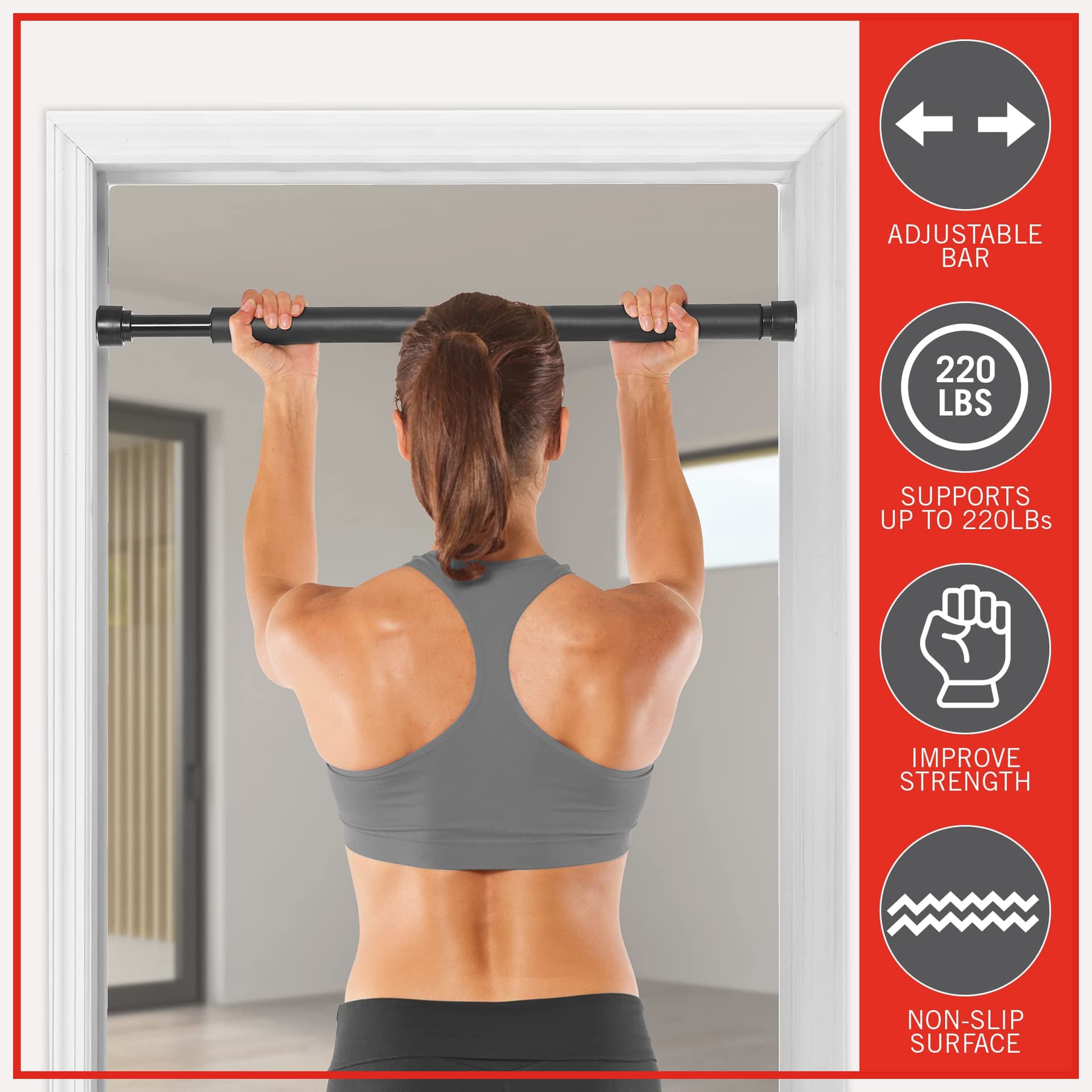 Goodlife Fitness Foam Covered Chinning & Sit-up Bar – Bild 5