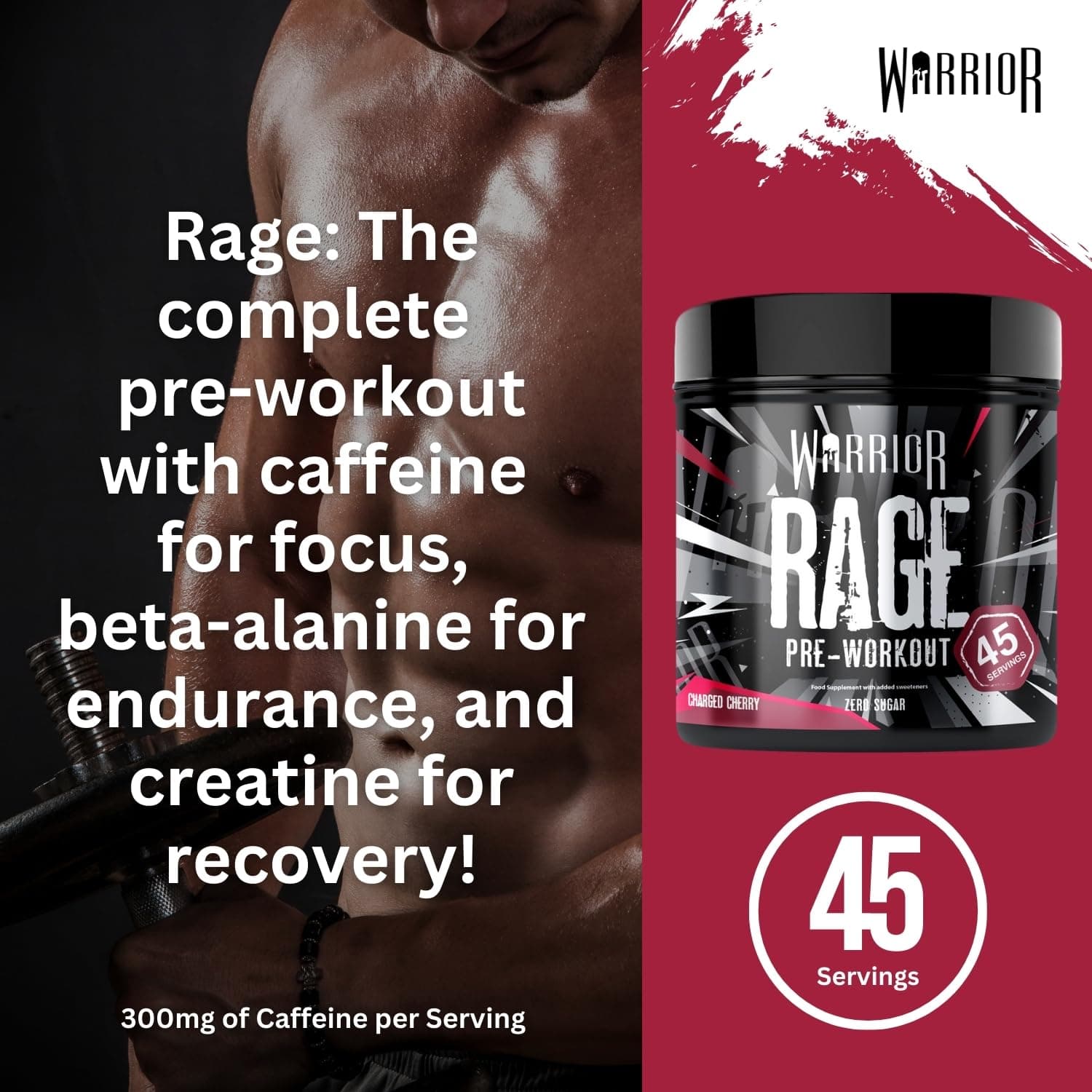 Warrior Rage Pre Workout Booster 392 g – Bild 3
