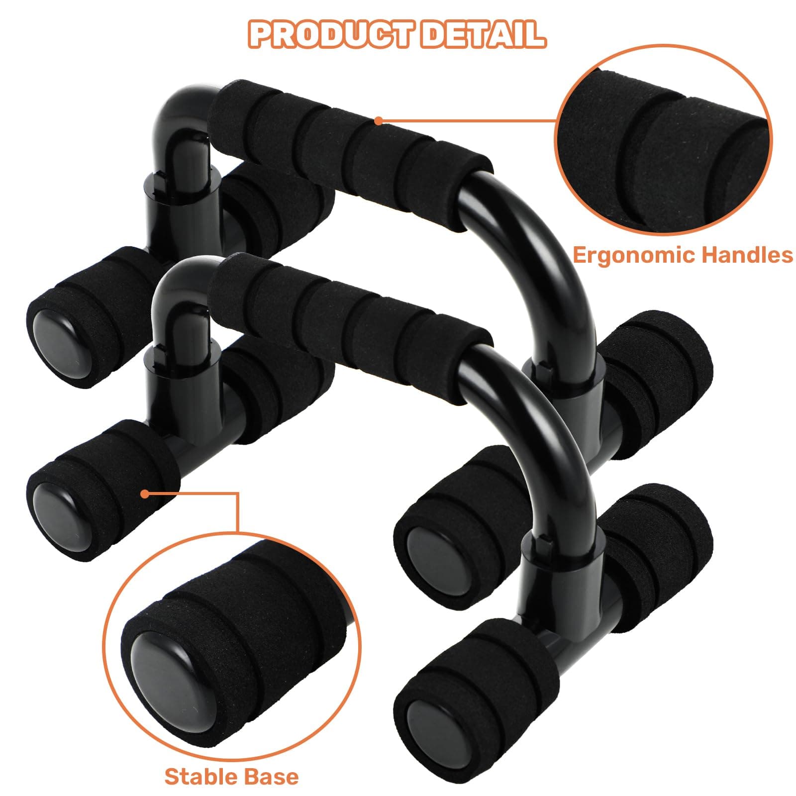 Flearitzo Push Up Maniglie Push Up Bar Maniglie per Flessioni Pushup – Bild 3