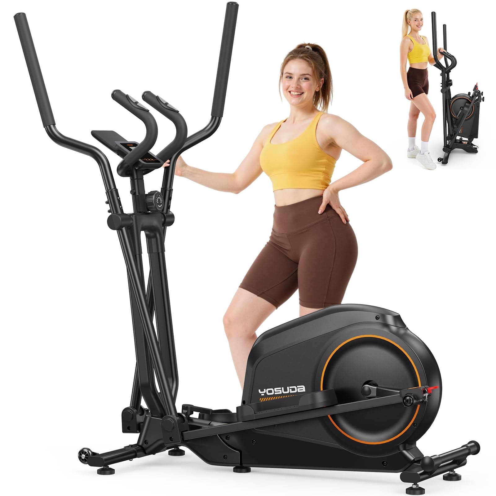 YOSUDA YOSUDA ​​Klappbarer Crosstrainer für Zuhause
