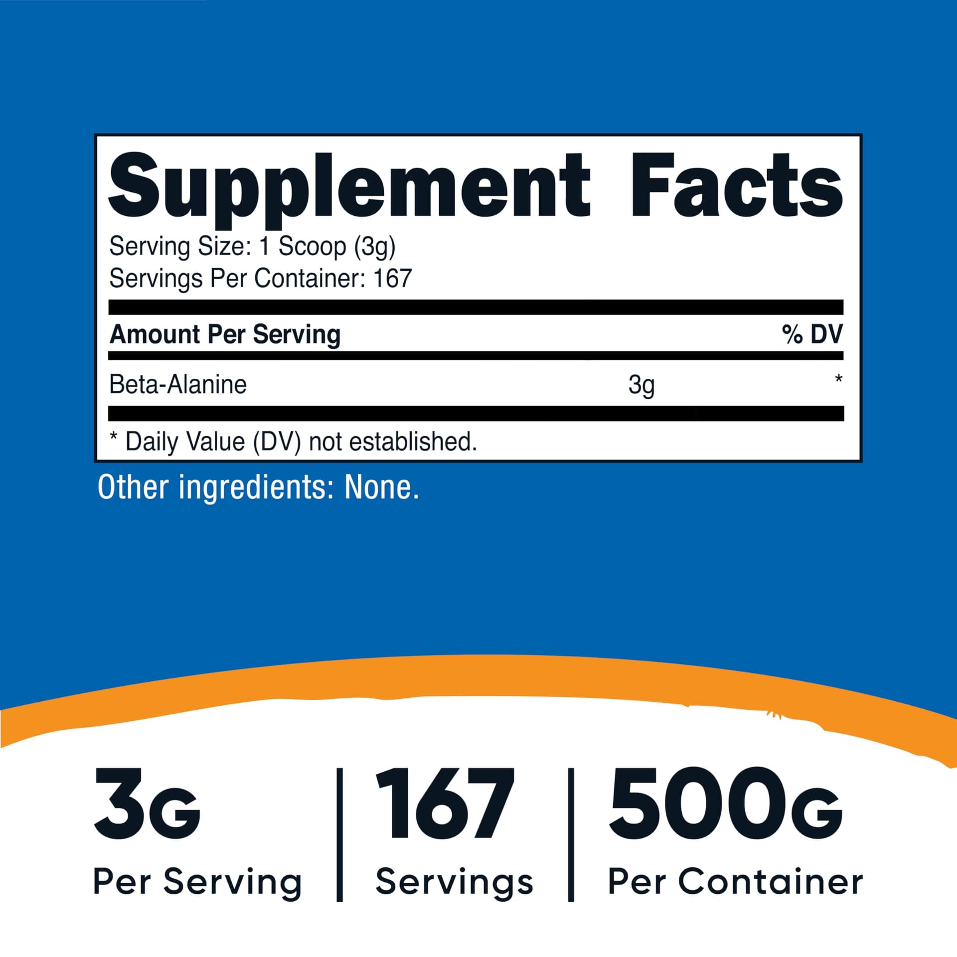 Nutricost Beta Alanine Powder 500 Grams (1.1lbs – Bild 2