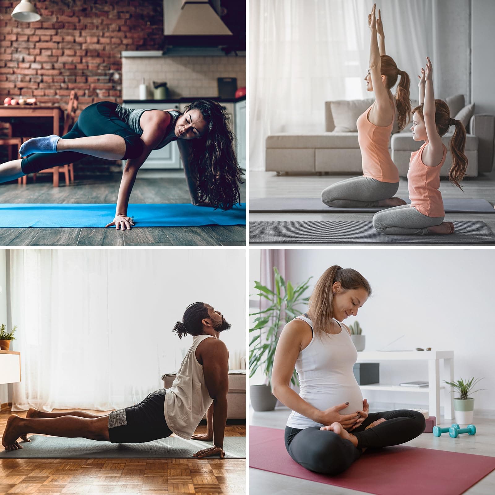 ALPIDEX Yogamatte 183 x 60 x 0.8 cm Phthalatfreie Fitness – Bild 7