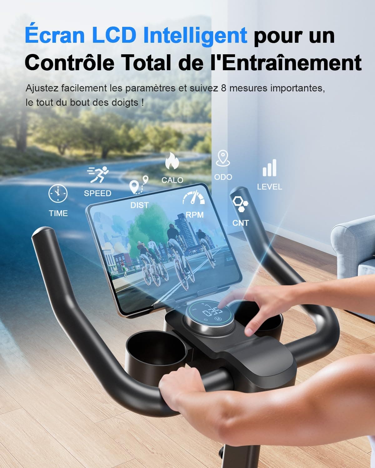 Copant Bicicleta Estática en Cass con Pantalla LCD y App – Bild 4