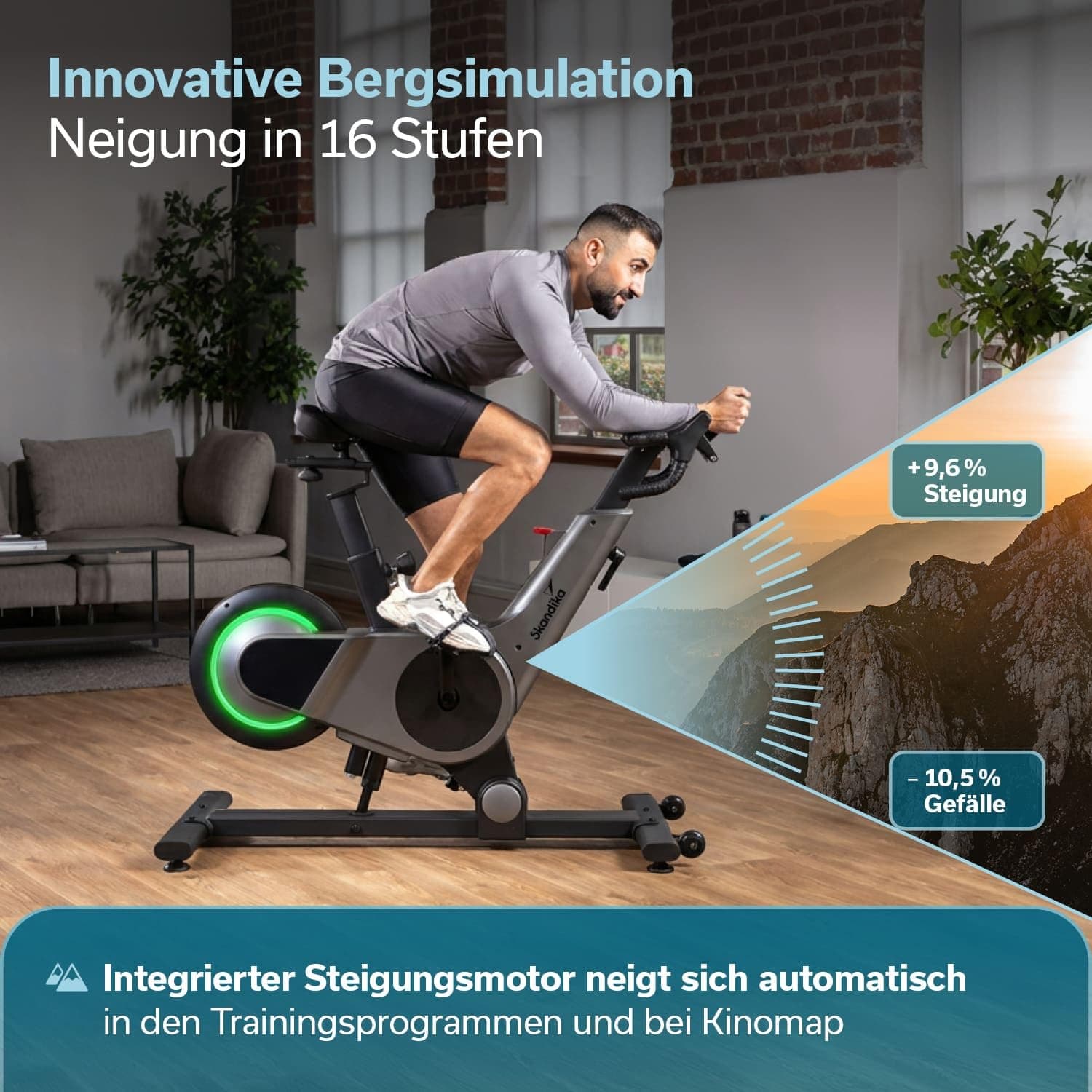Skandika Spinning Bike Indoor Kliva 500-S – Bild 3