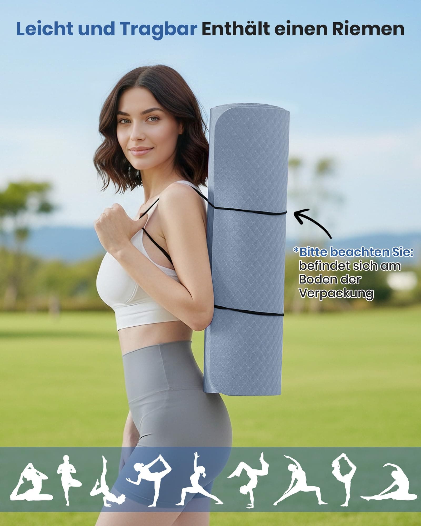 Narwhal Yogamatte Rutschfest Fitnessmatte Umweltfreundliche – Bild 7