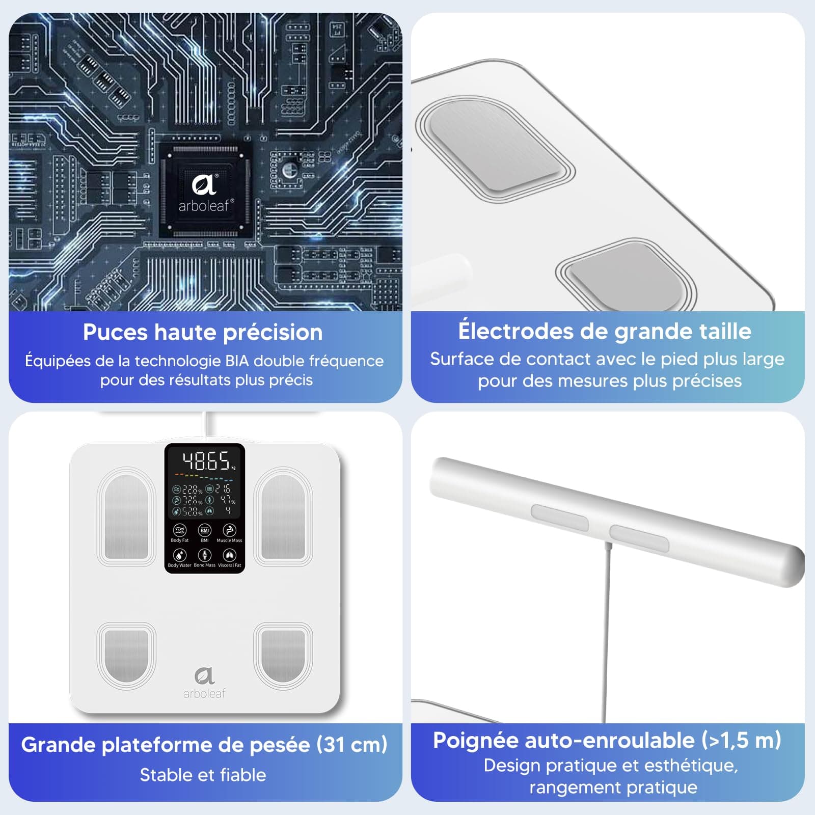 arboleaf Bilancia Intelligente con Analisi Corporea – Bild 7