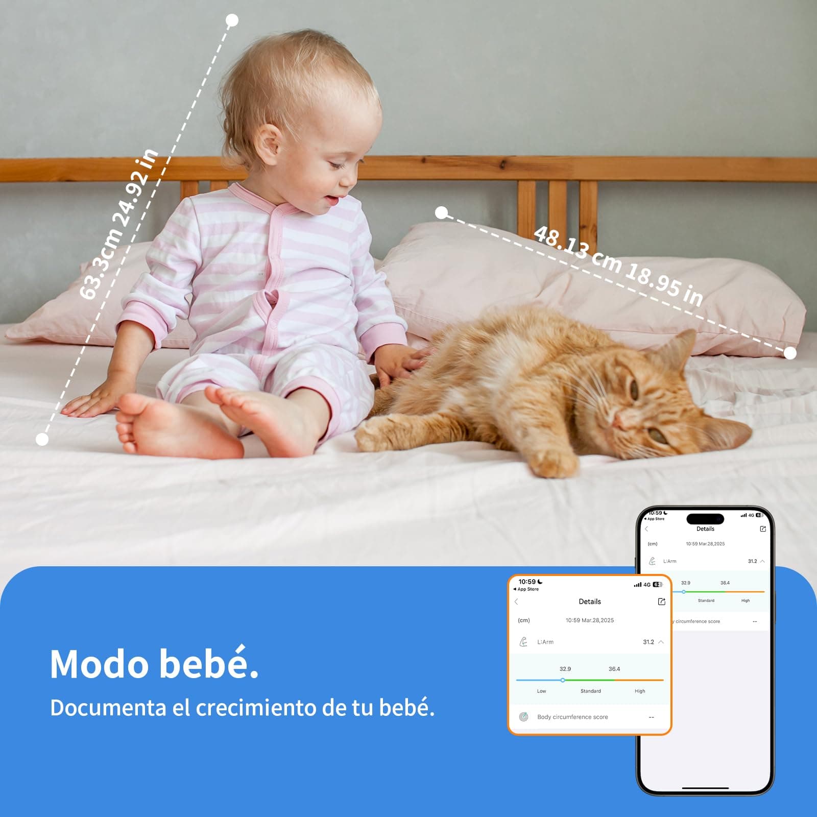 Healthkeep Maßband Körper Smart Körpermassband – Bild 8