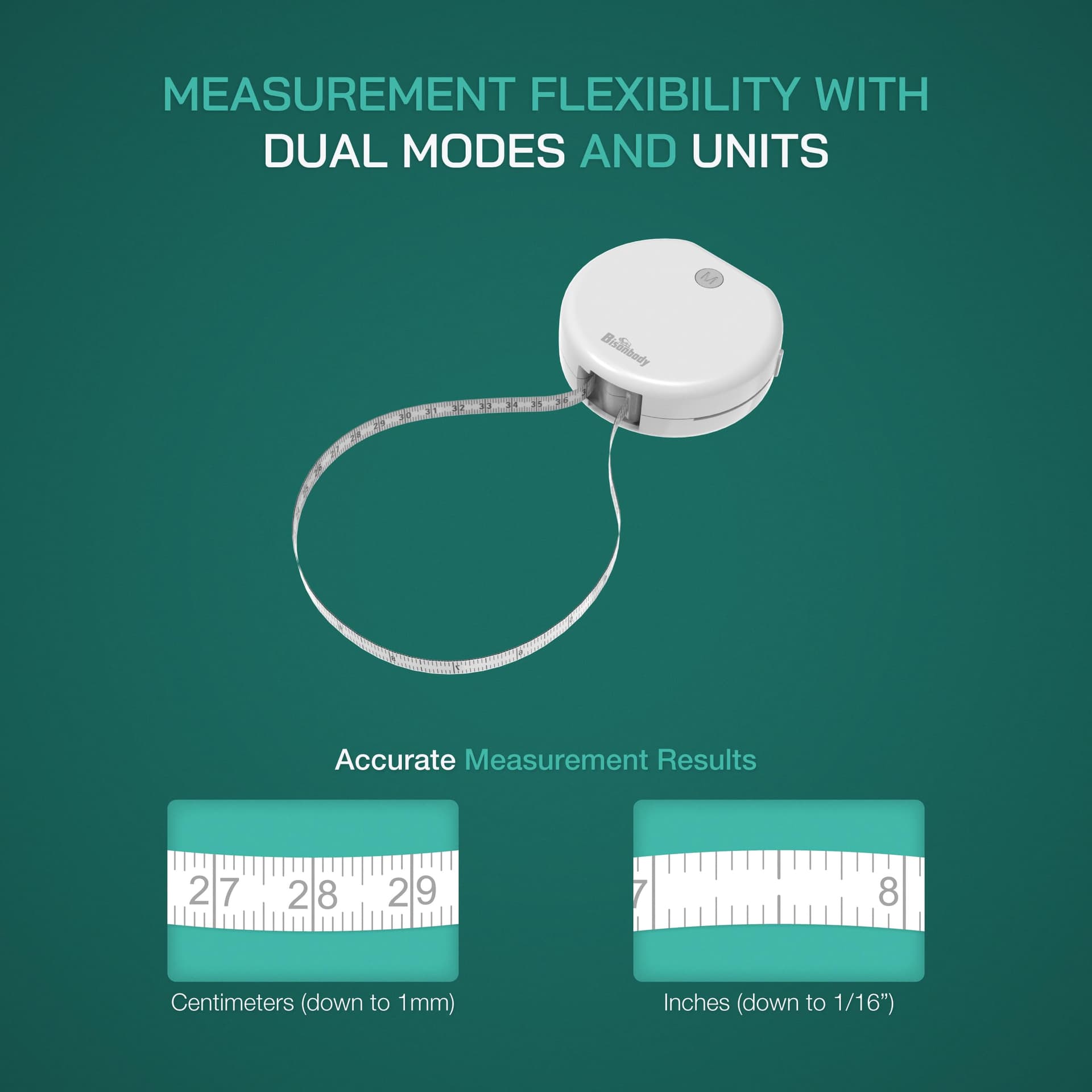 Bisonbody Smart Body Measuring Tape with App – Bild 7