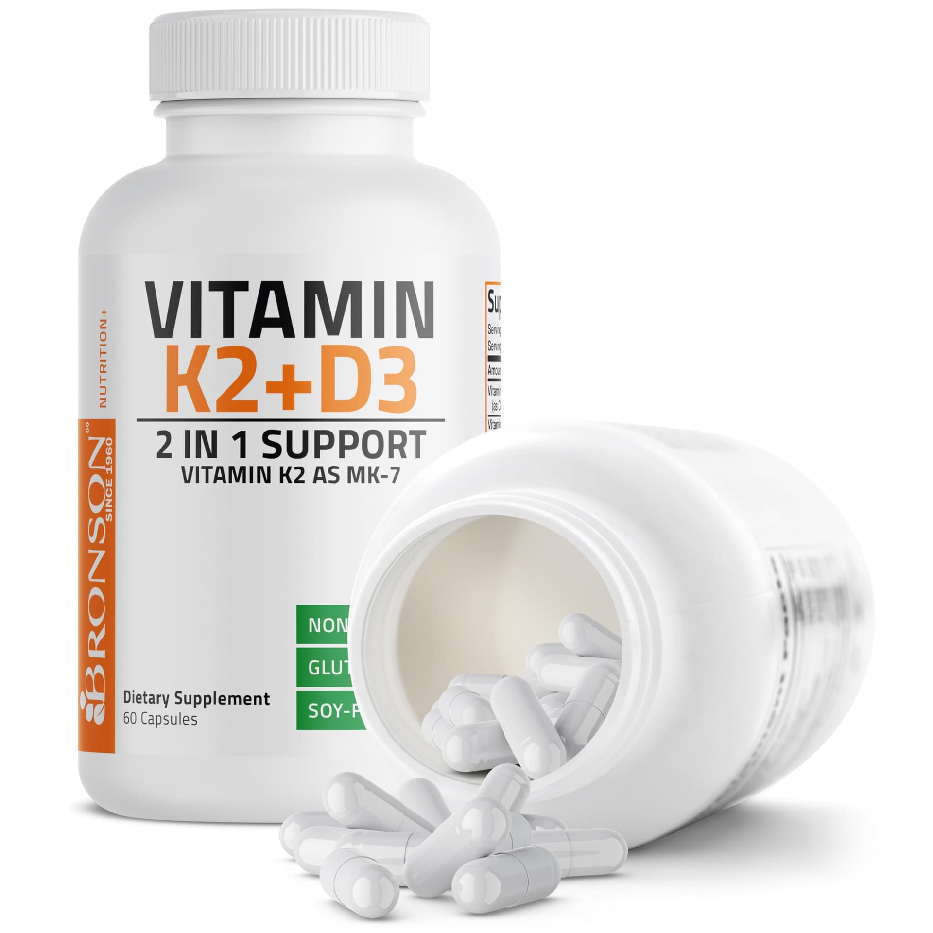 Bronson Vitamin K2 D3 (MK7) Supplement Non-GMO Formula – Bild 6