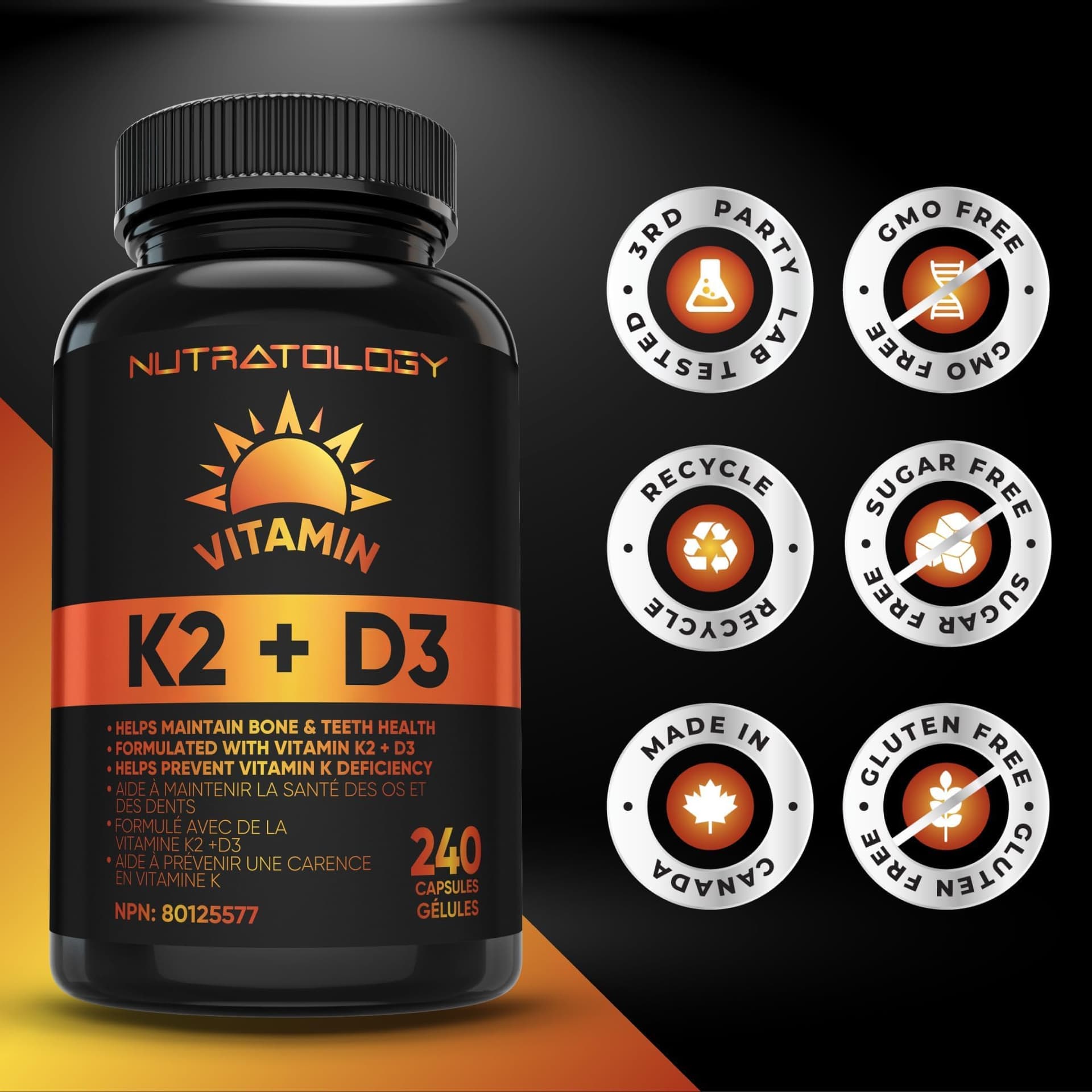 Nutratology ® Vitamin K2 + D3 – Bild 6
