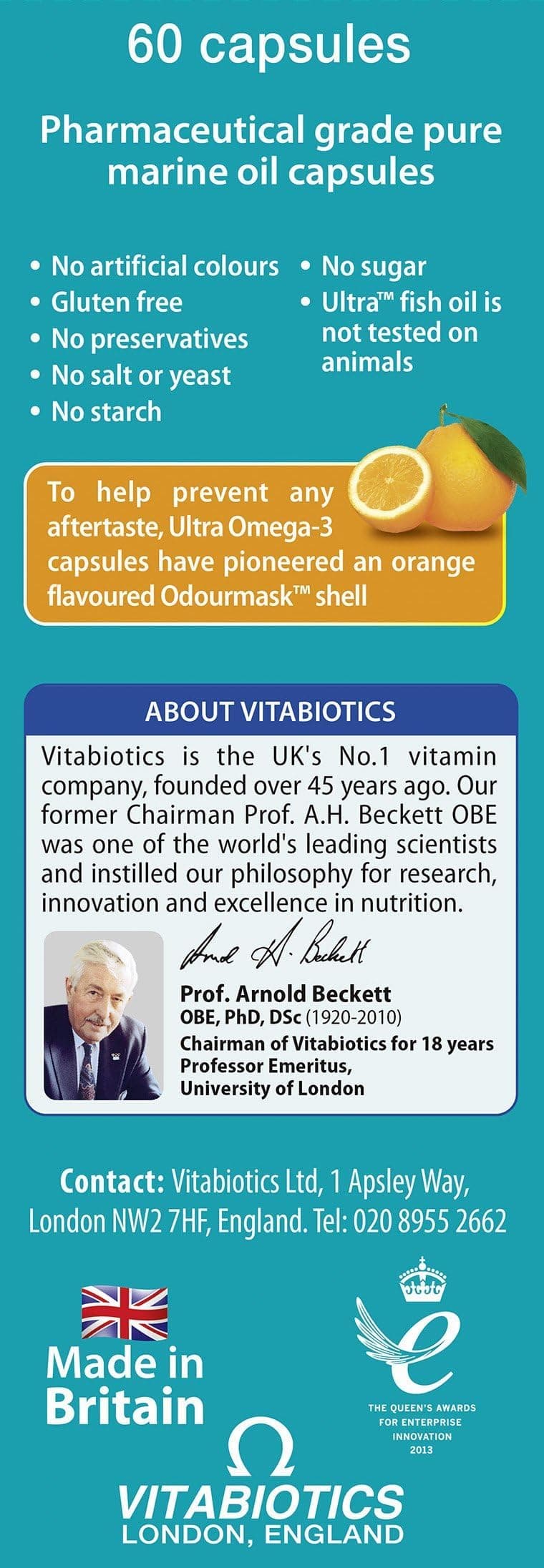 Vitabiotics Ultra Omega-3 Fish Oils Capsules with DHA EPA – Bild 2