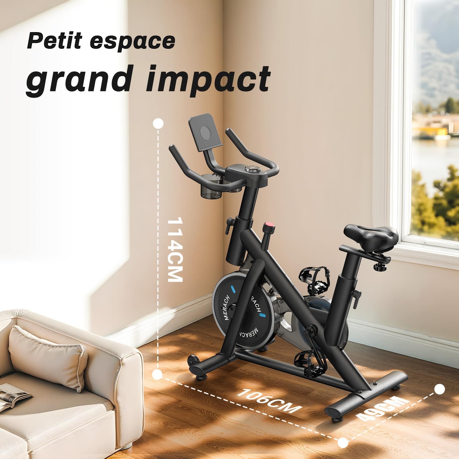 MERACH Heimtrainer Fahrrad – Bild 7