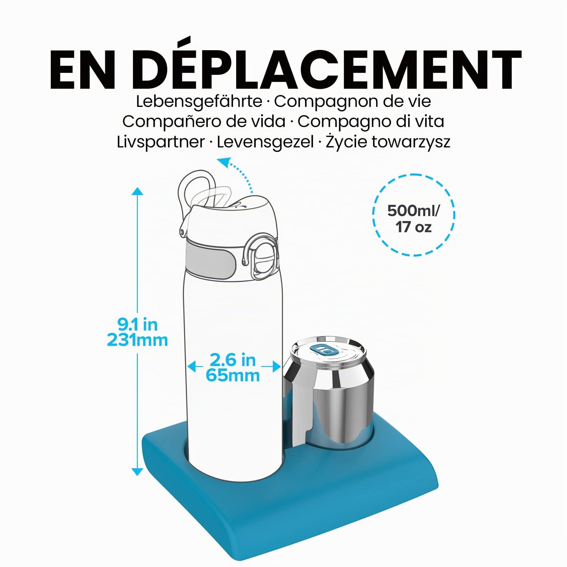 Ion8 Gourde Isotherme Inox, 500ml – Bild 3