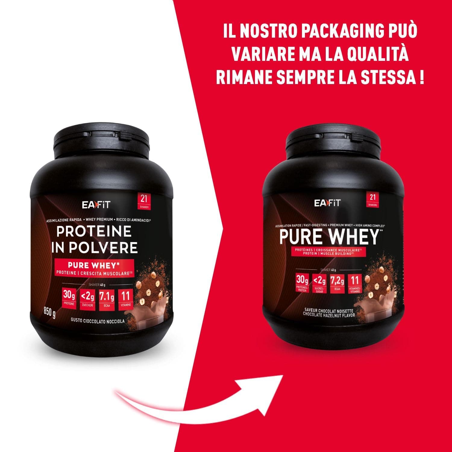 Eafit Proteine in Polvere Whey 850 g – Bild 7