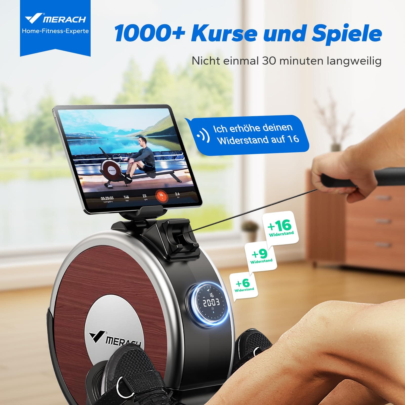 MERACH Rudergerät für Zuhause – Bild 2