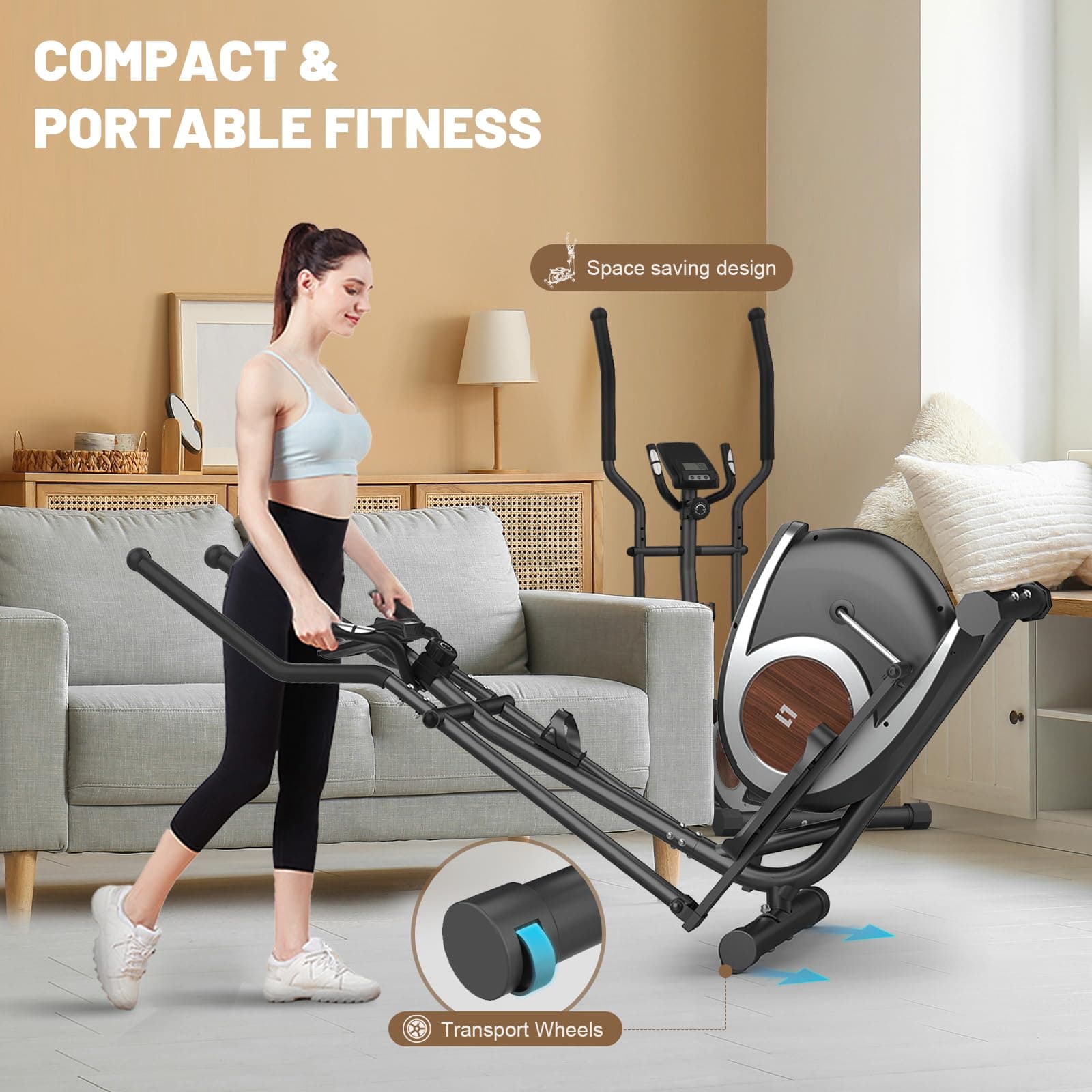Cowmew Crosstrainer, Crosstrainer für Zuhause mit 16 Widerstandsstufen, 6KG – Bild 6