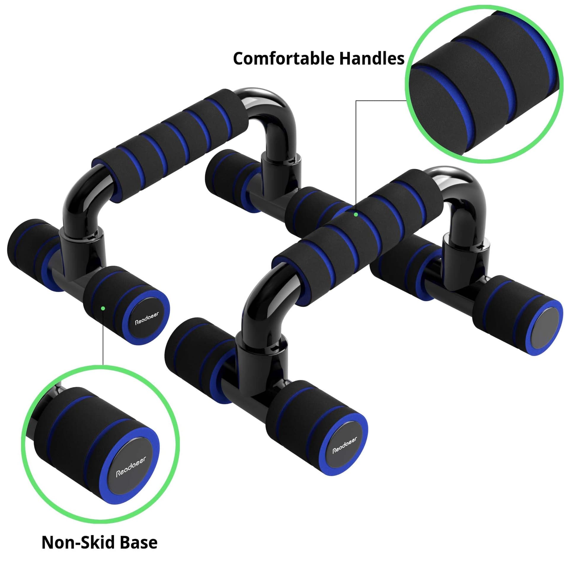 READAEER Push Up Bars Gym Exercise Equipment Fitness 1 Pair – Bild 3