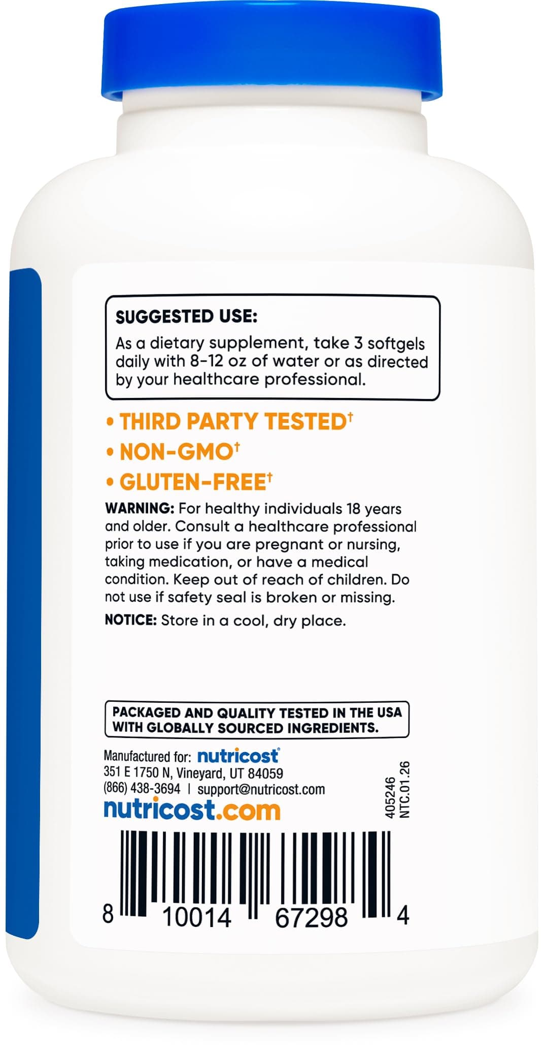 Nutricost Omega 3 Fish Oil – Bild 4