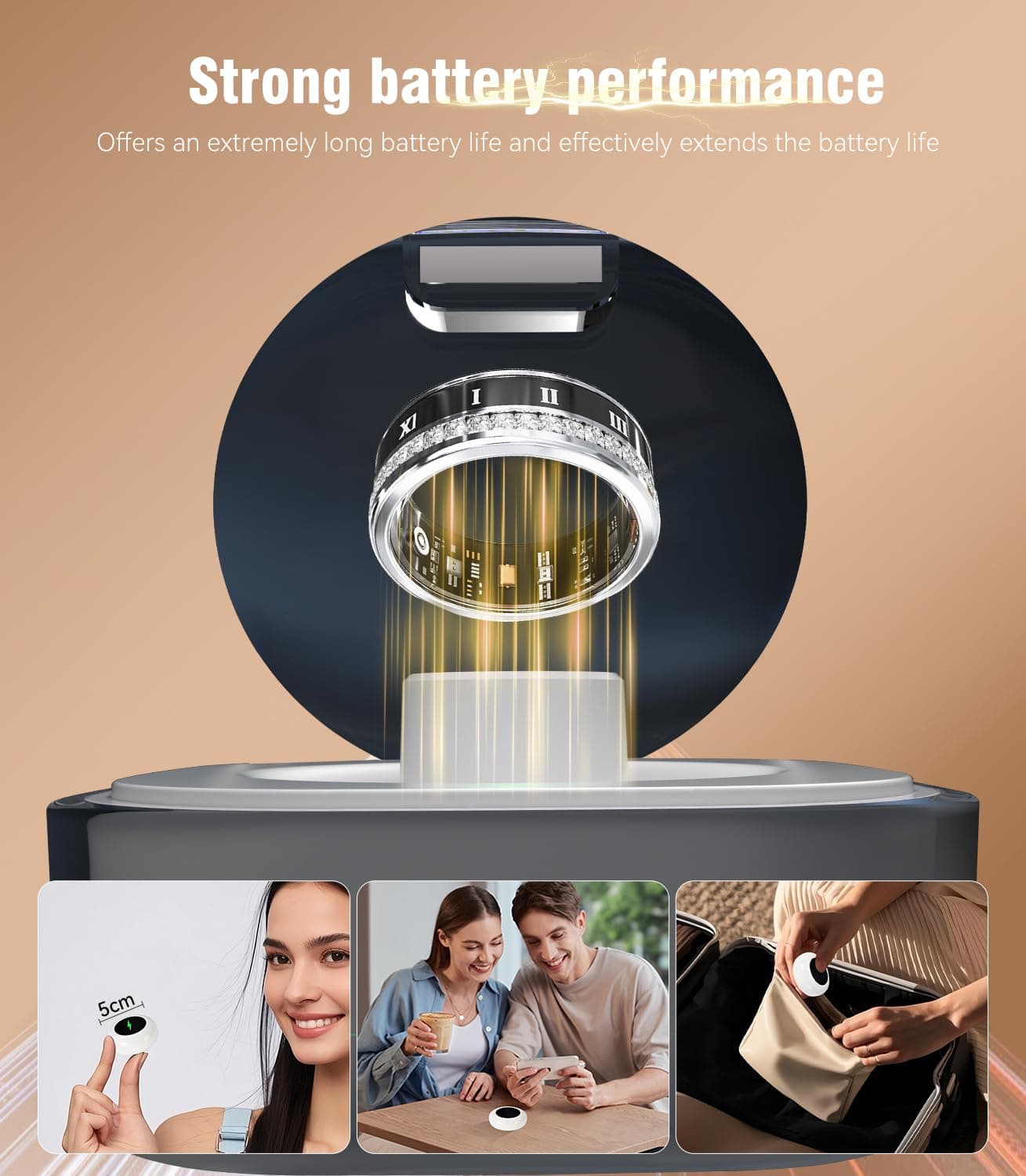 Lozltx Smart Ring & Inklusive Ladefach【JZ5.2-Chip & 0% – Bild 7