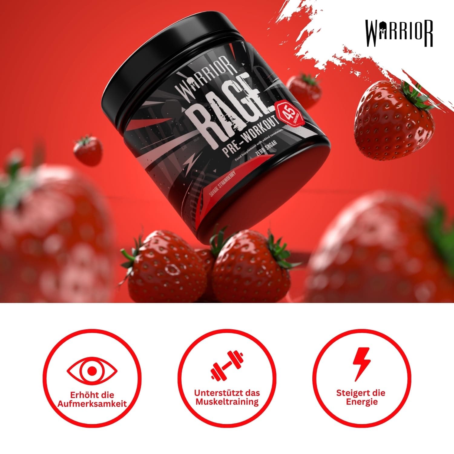 Warrior Rage Pre Workout Booster 392 g – Bild 4