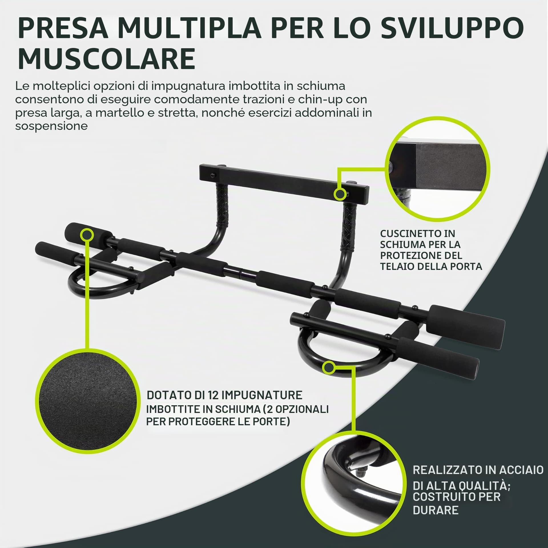ProsourceFit Multi-Grip Chin-Up/Pull-Up Bar – Bild 4