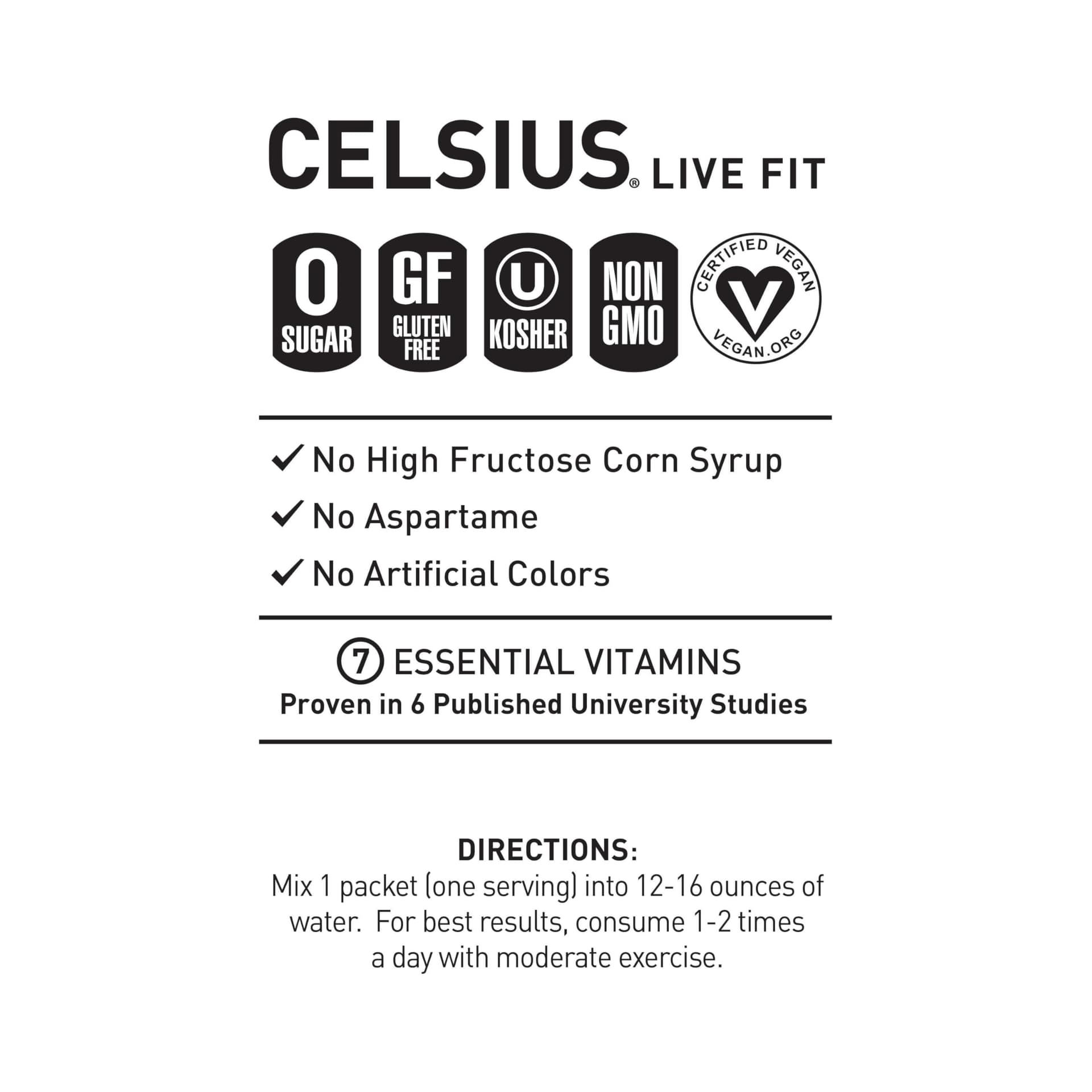 CELSIUS ® On-The-Go Powder Sticks Dragonfruit Lime, Essential Energy 2.8 Oz – Bild 4