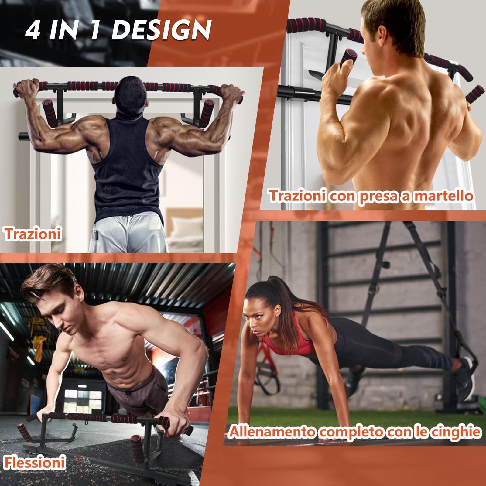 DH FitLife Klimmzugstange Türrahmen ohne Schrauben – Bild 5