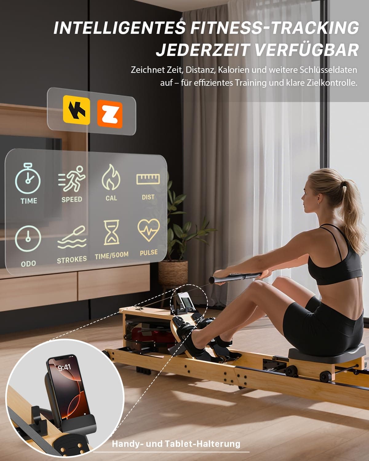 Aeriflo Rudergerät für Zuhause – Bild 4