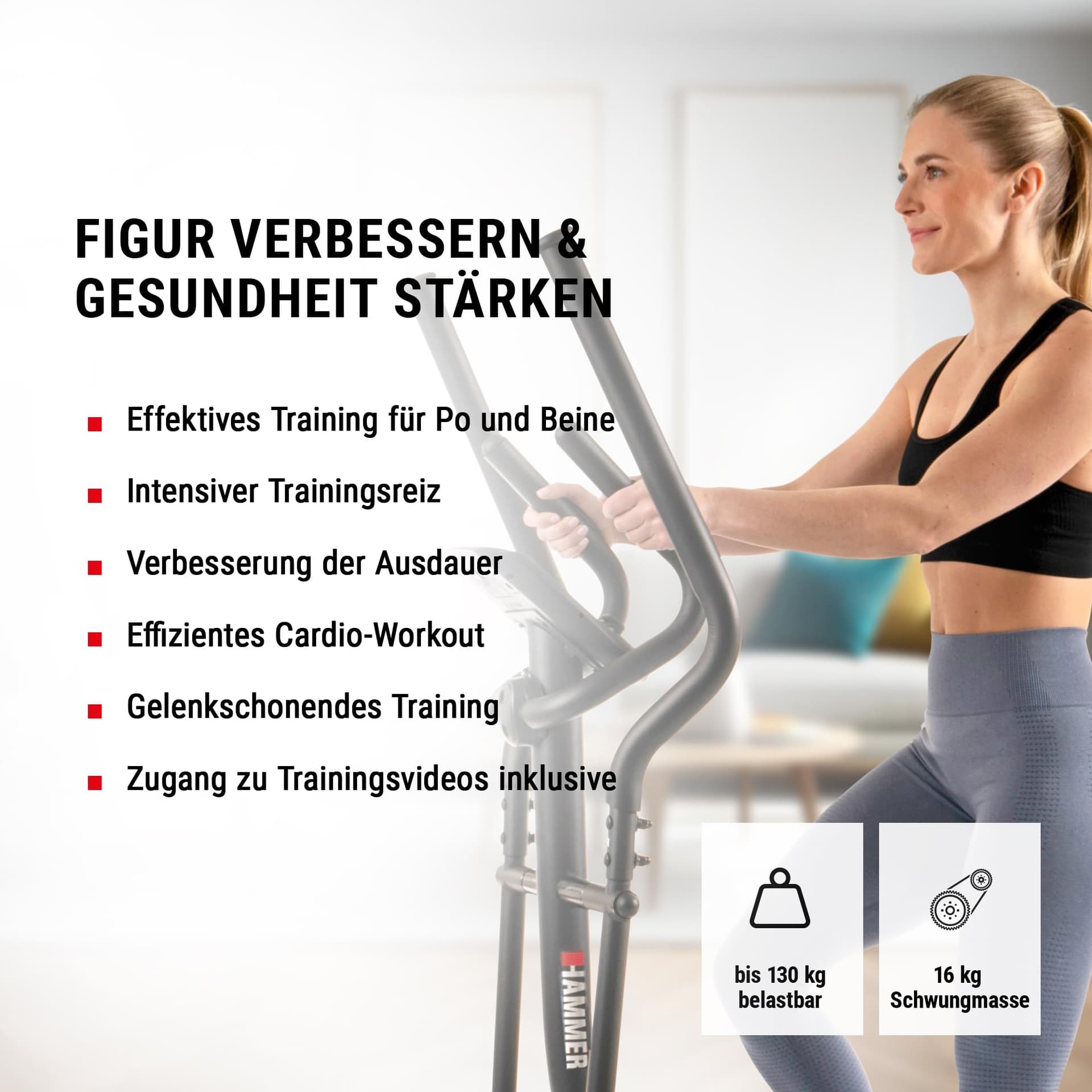 HAMMER Crosstrainer Crosstech XTR BT – Bild 3