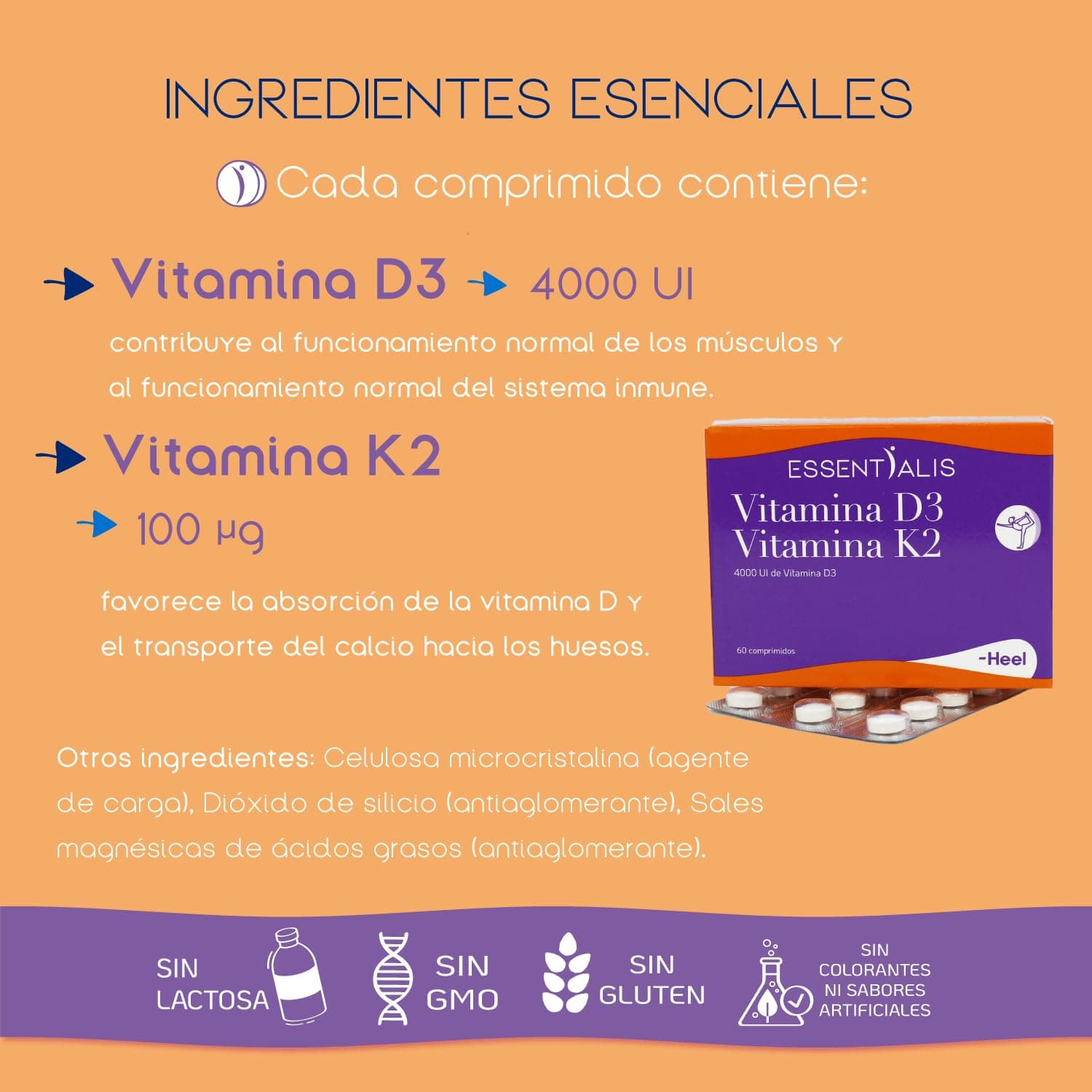 Essentialis Vitamina D3+K2 – Bild 2