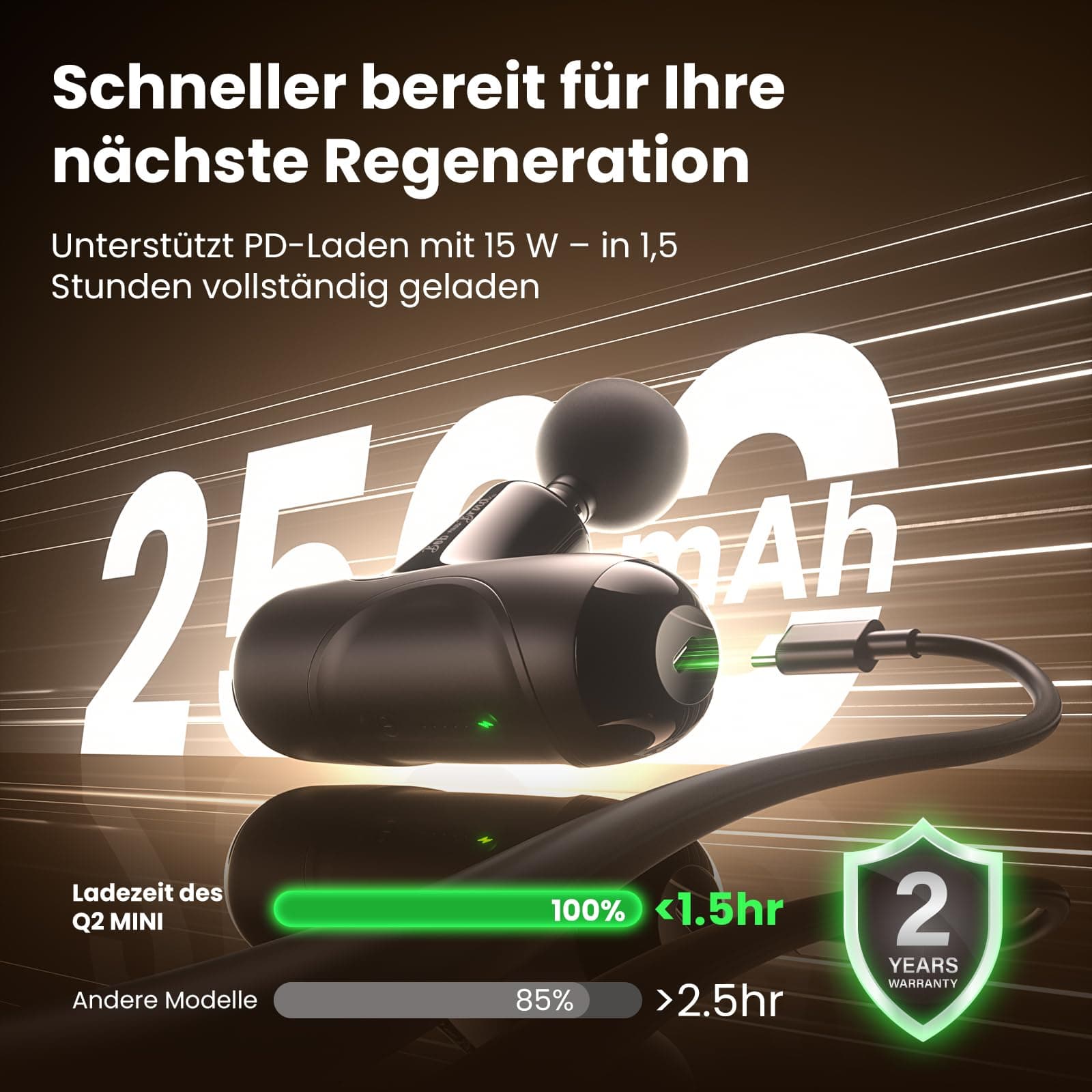 BOB AND BRAD Q2 Mini Massage Gun – Bild 7