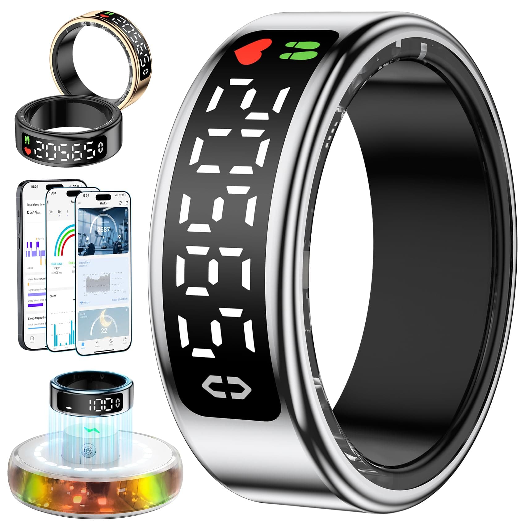 Gwenland 2026 Anillo Inteligente Hombre Mujer