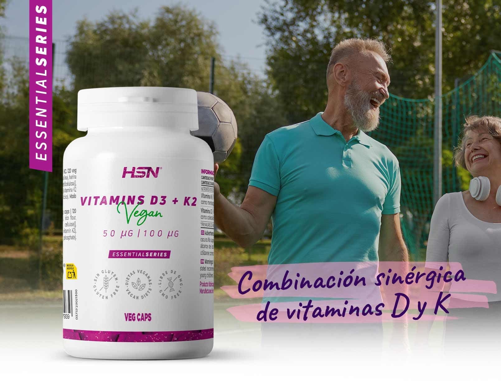 HSN Vitamina D3 + K2 Vegana (2000UI + 100mcg) | 120 cápsulas – Bild 4