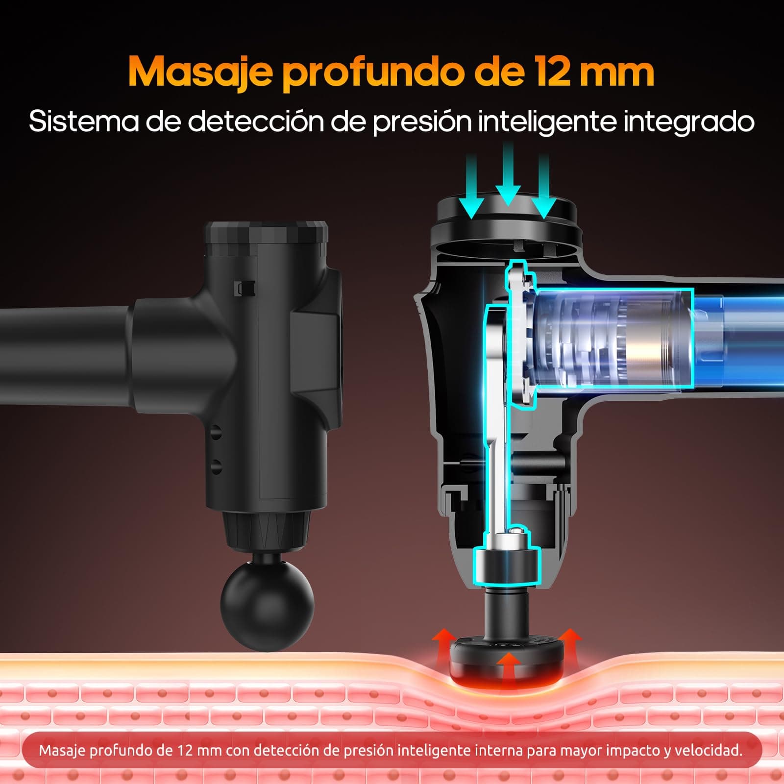 AERLANG Pistola de Masaje Muscular con Calor – Bild 6