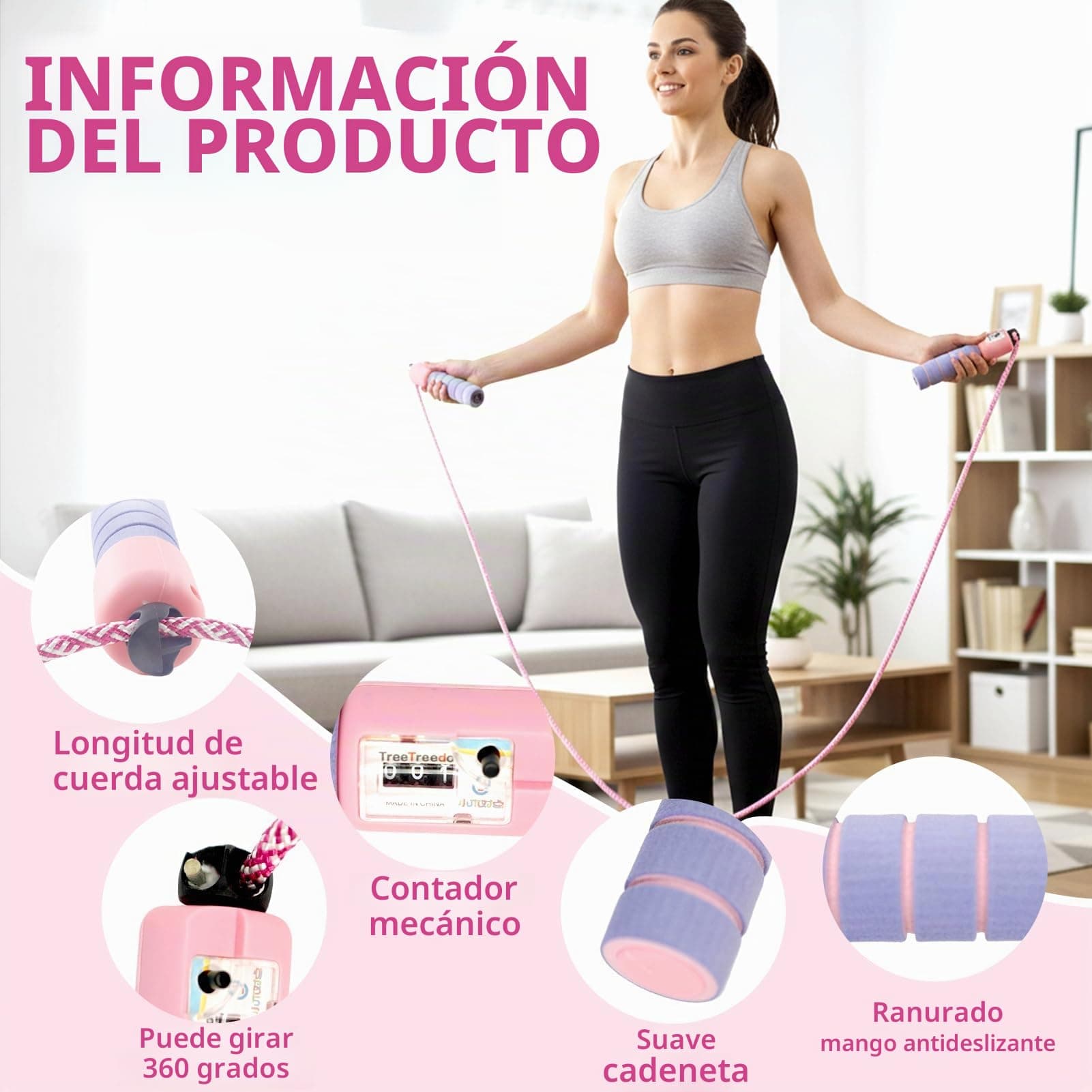TaimeiMao Comba Ajustable para Saltar la Cuerda – Bild 4